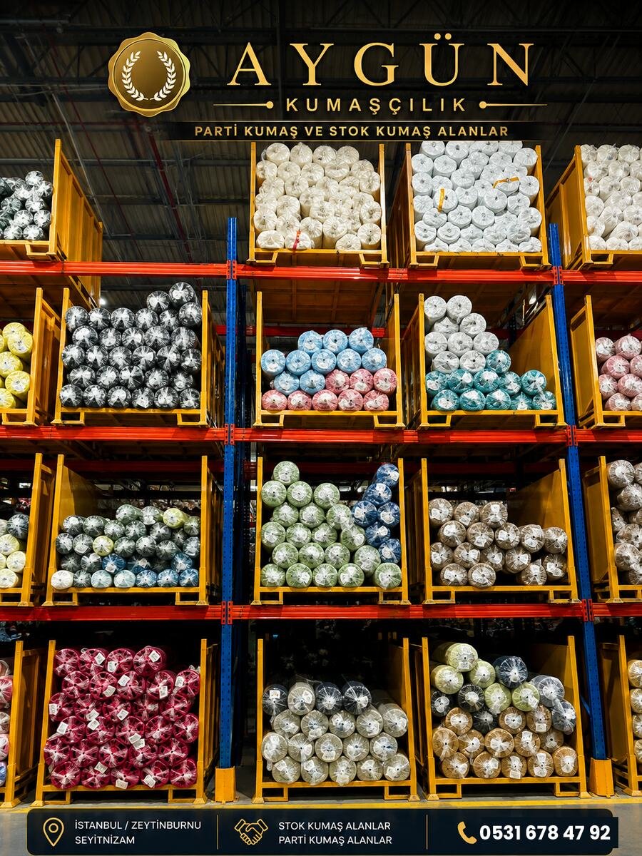İstanbul Zeytinburnu stok kumaş rafları - Aygün Kumaşçılık