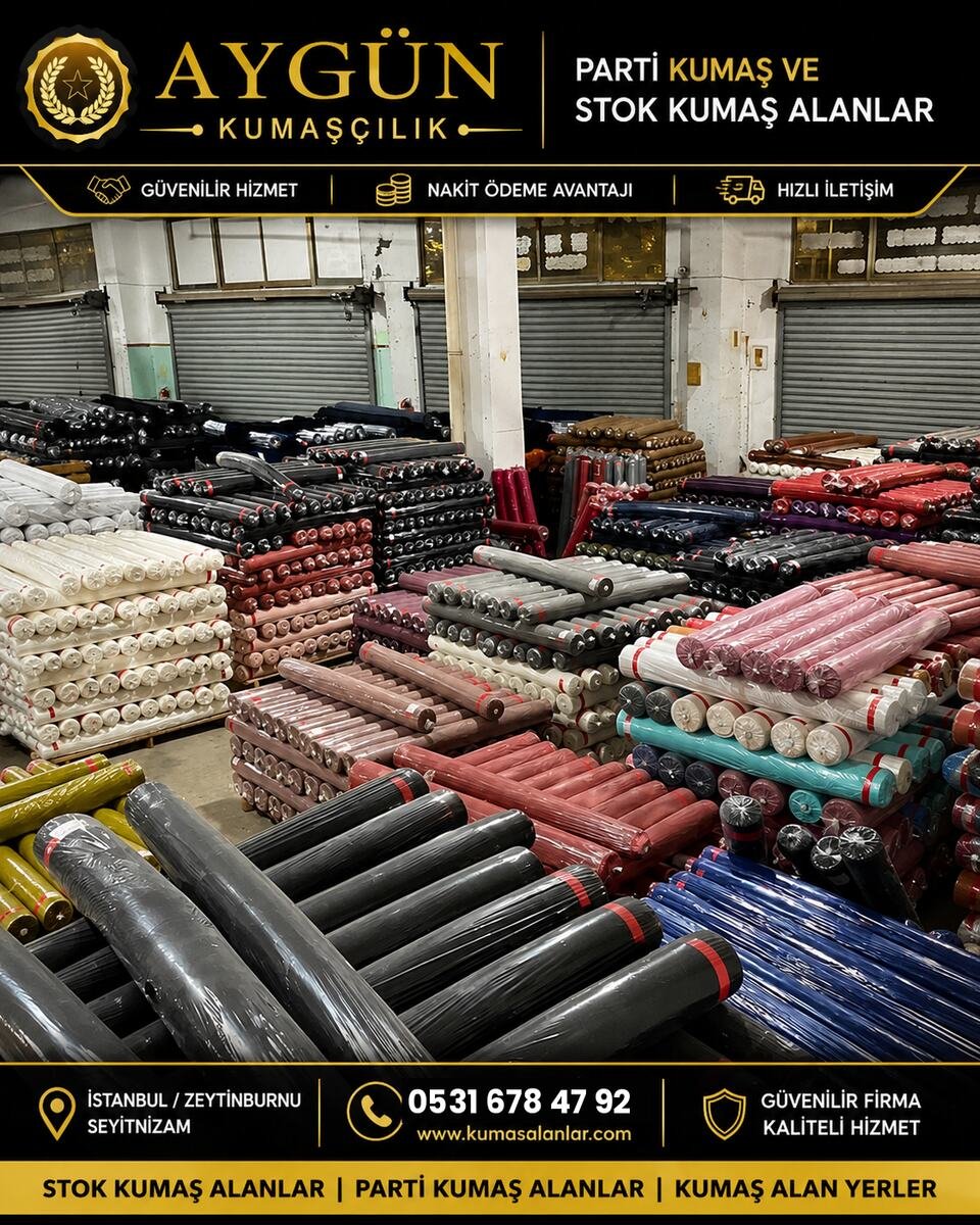 İstanbul Zeytinburnu kumaş alım deposu - Aygün Kumaşçılık