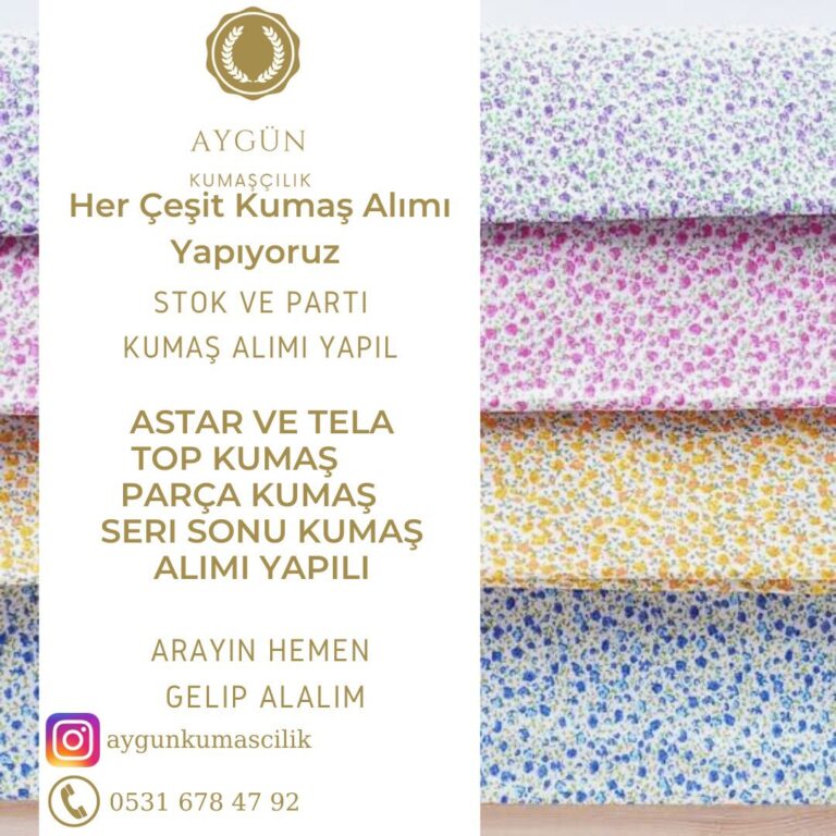 stok kumaş satışı nakit alım yapan firma istanbul