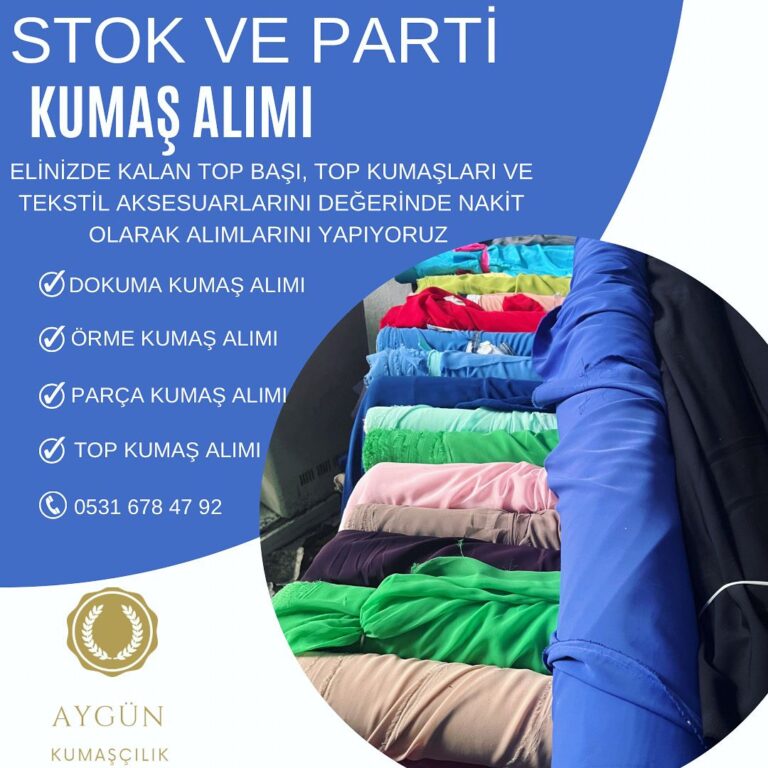 fabrika ve atölye kumaş stok alım hizmeti