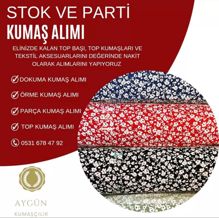 toptan stok kumaş alımı yapan tekstil firması