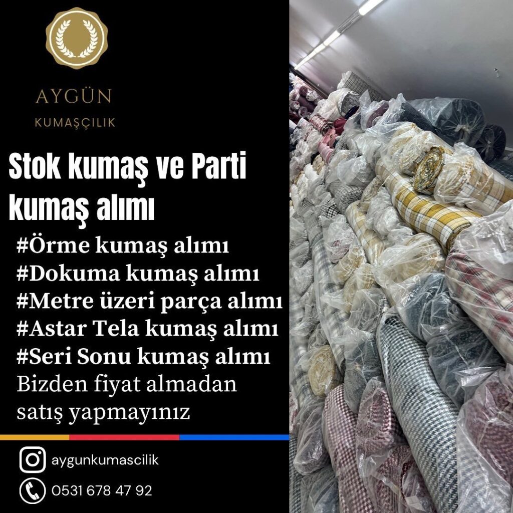 fabrika kumaş stok boşaltma alım hizmeti